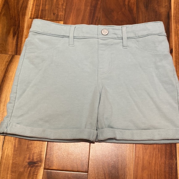 Girl’s Size Large (10-12) Bundle of 2: Sage Green Bermudas & Pale Blue Jersey - Picture 6 of 9